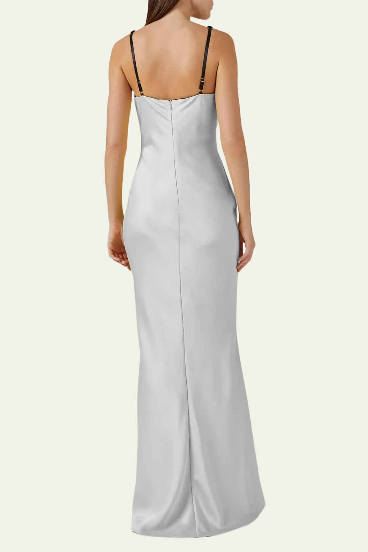 Kylie Cutout Cowl Satin Maxi Dress