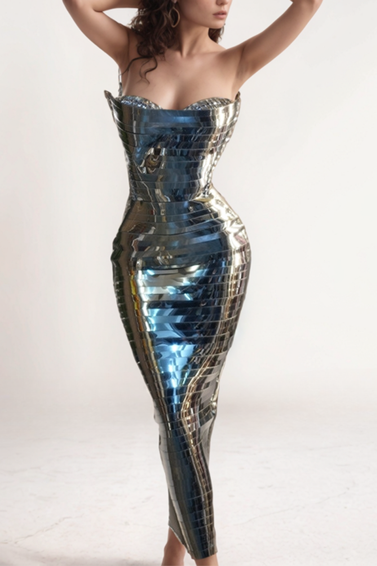 Lauren Armor Strapless Sequin Maxi Dress – Luxeles