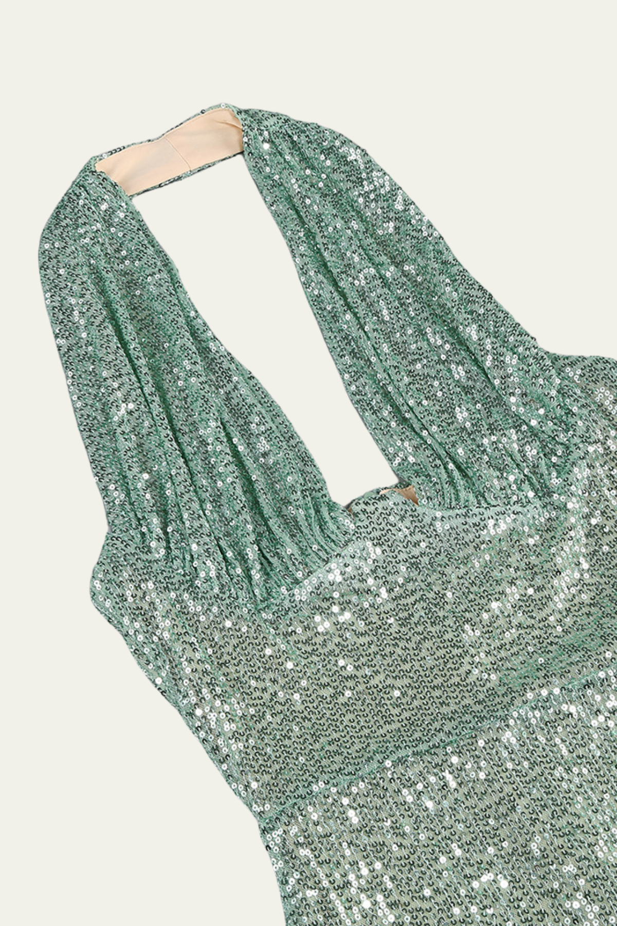 Lia Sequin Halter Neck Backless Maxi Dress – Luxeles