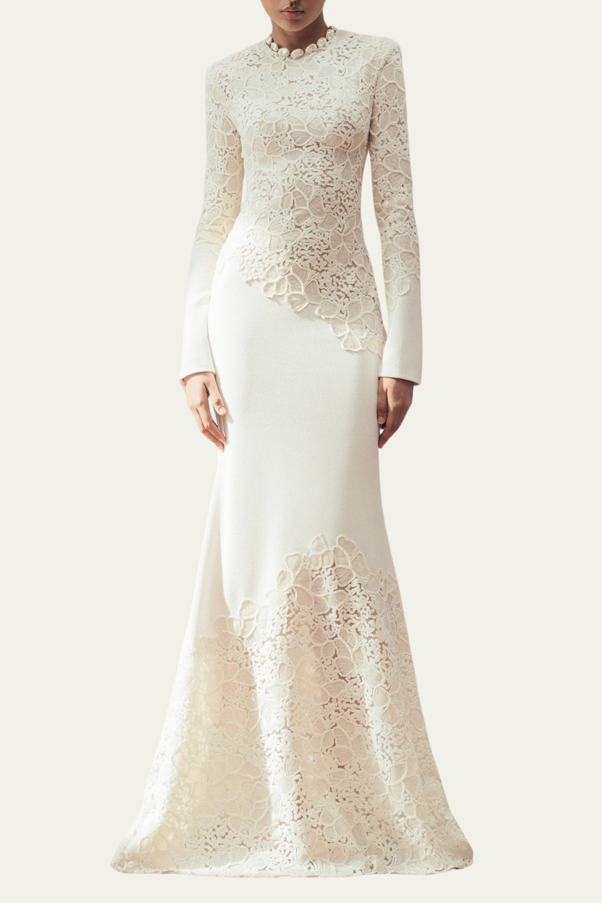 Liana Long Sleeve Embroidered Sequin Maxi Dress – Luxeles