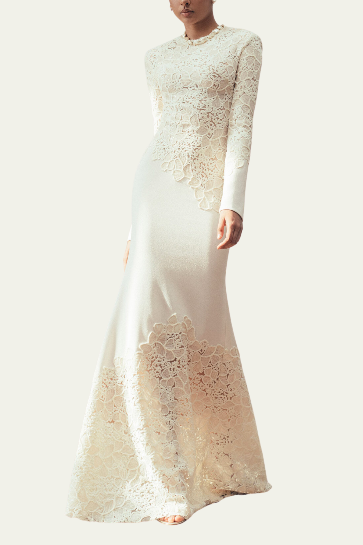 Liana Long Sleeve Embroidered Sequin Maxi Dress – Luxeles