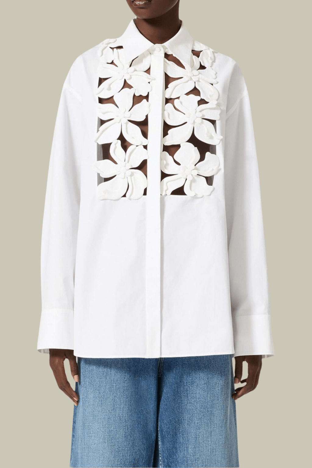 Luna Hollow Flower Long Sleeves Shirt – Luxeles