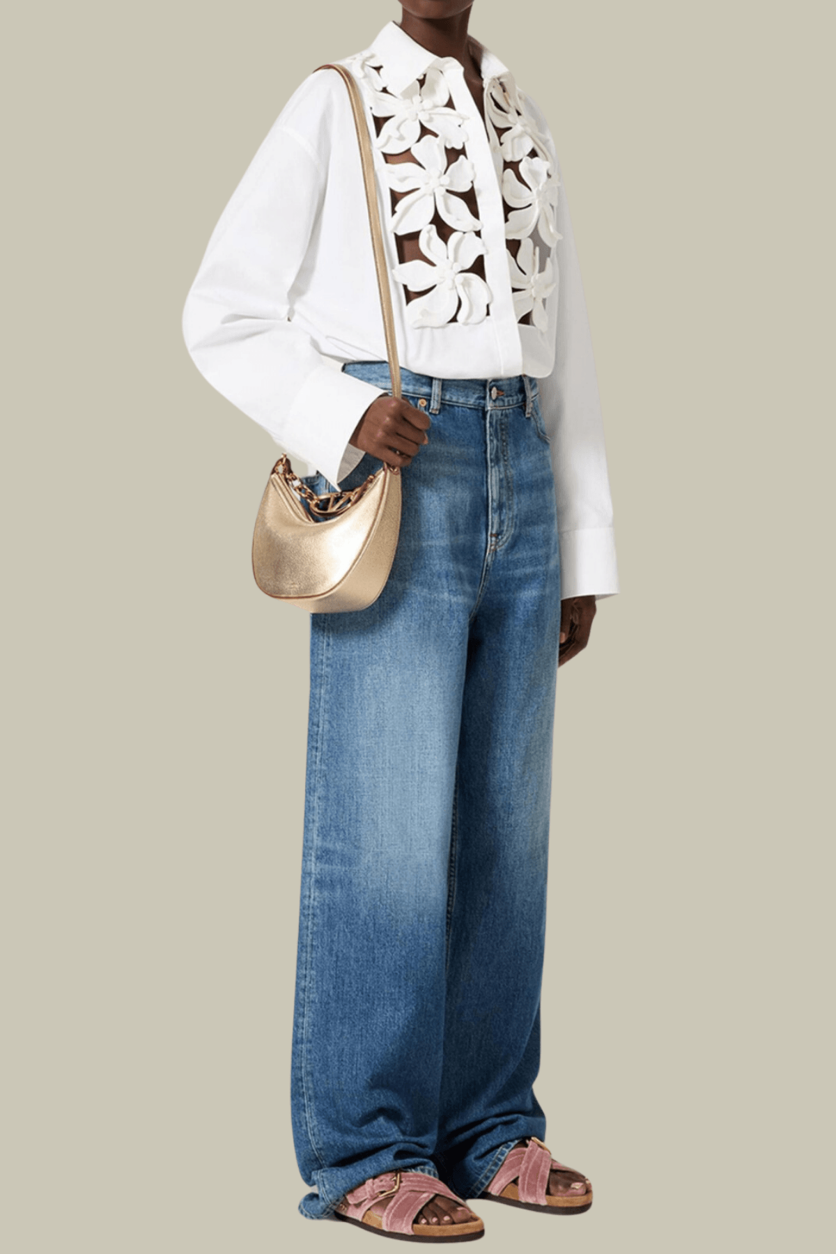 Luna Hollow Flower Long Sleeves Shirt – Luxeles