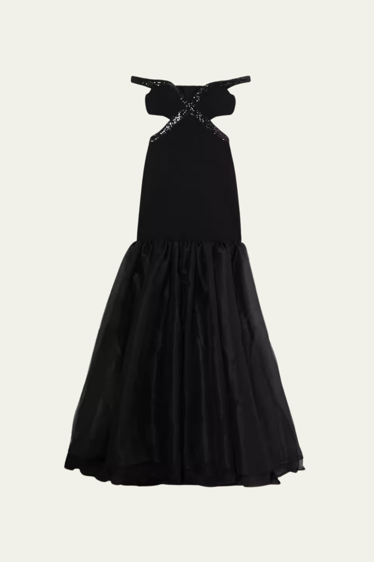 Mabel Strapless Cutout Mesh Maxi Dress – Luxeles