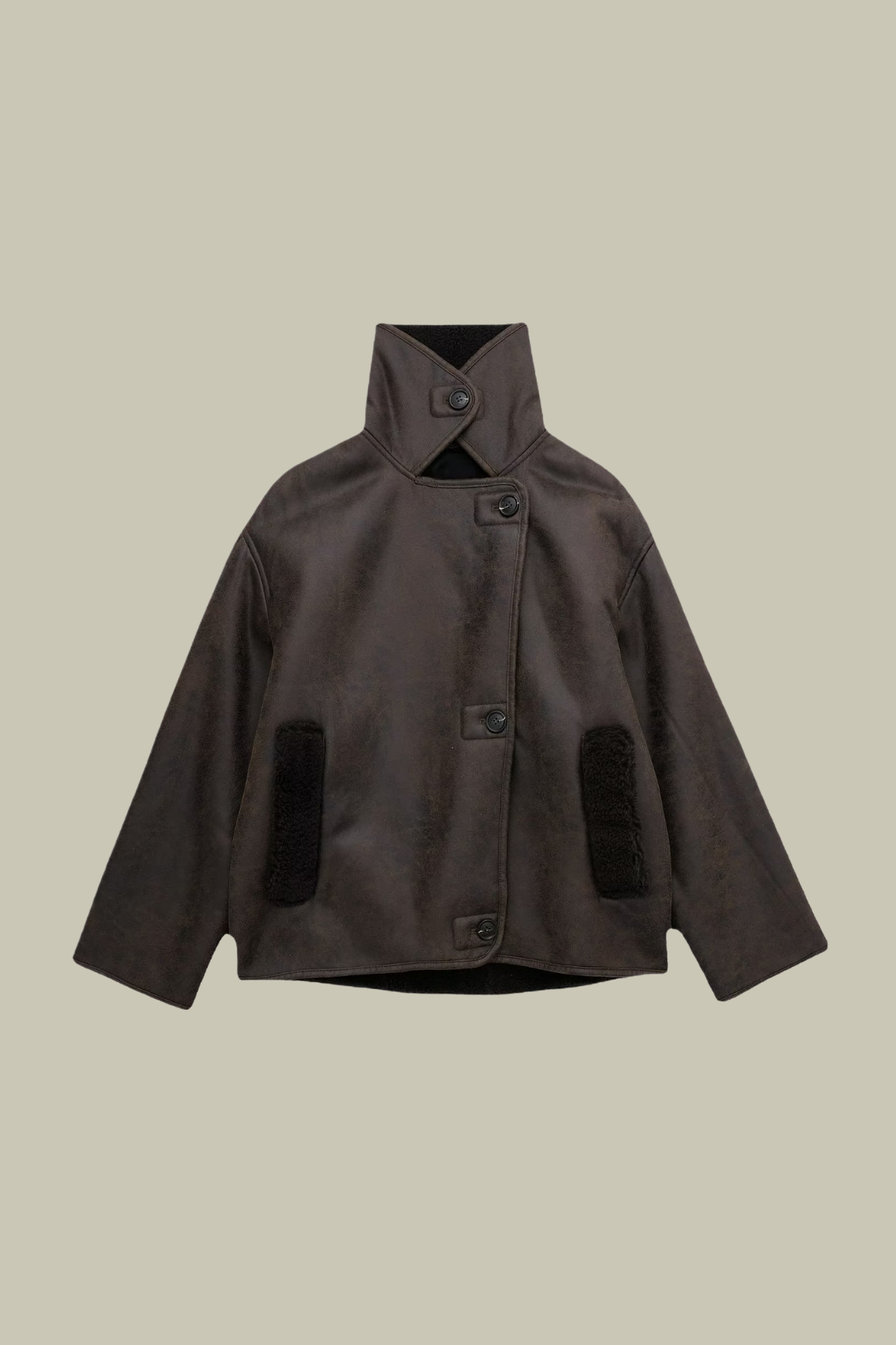 Magnolia Faux Fur Deconstruct Leather Jacket – Luxeles