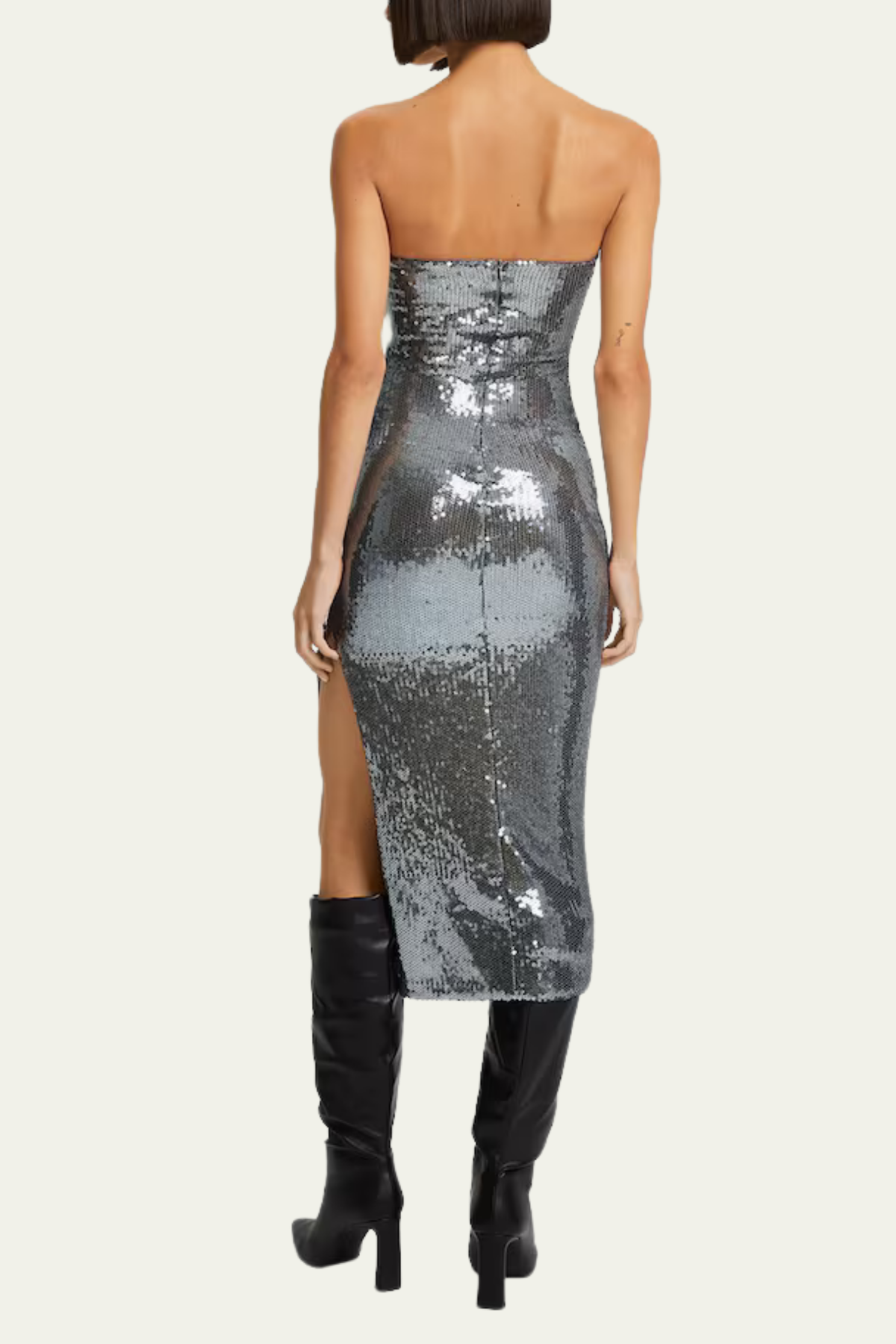 Paige Cutout Sequin Split Midi Dress – Luxeles