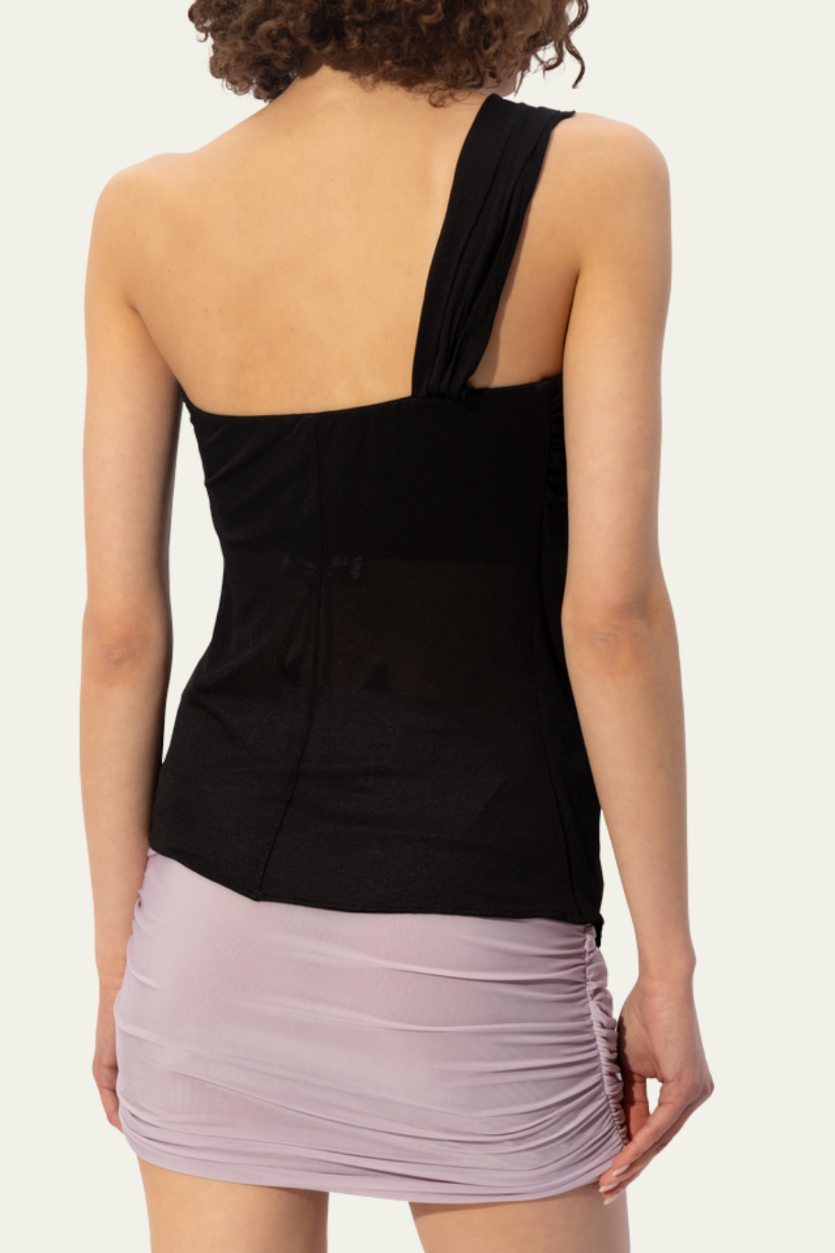 Presley Butterfly Ruch Single Shoulder Top