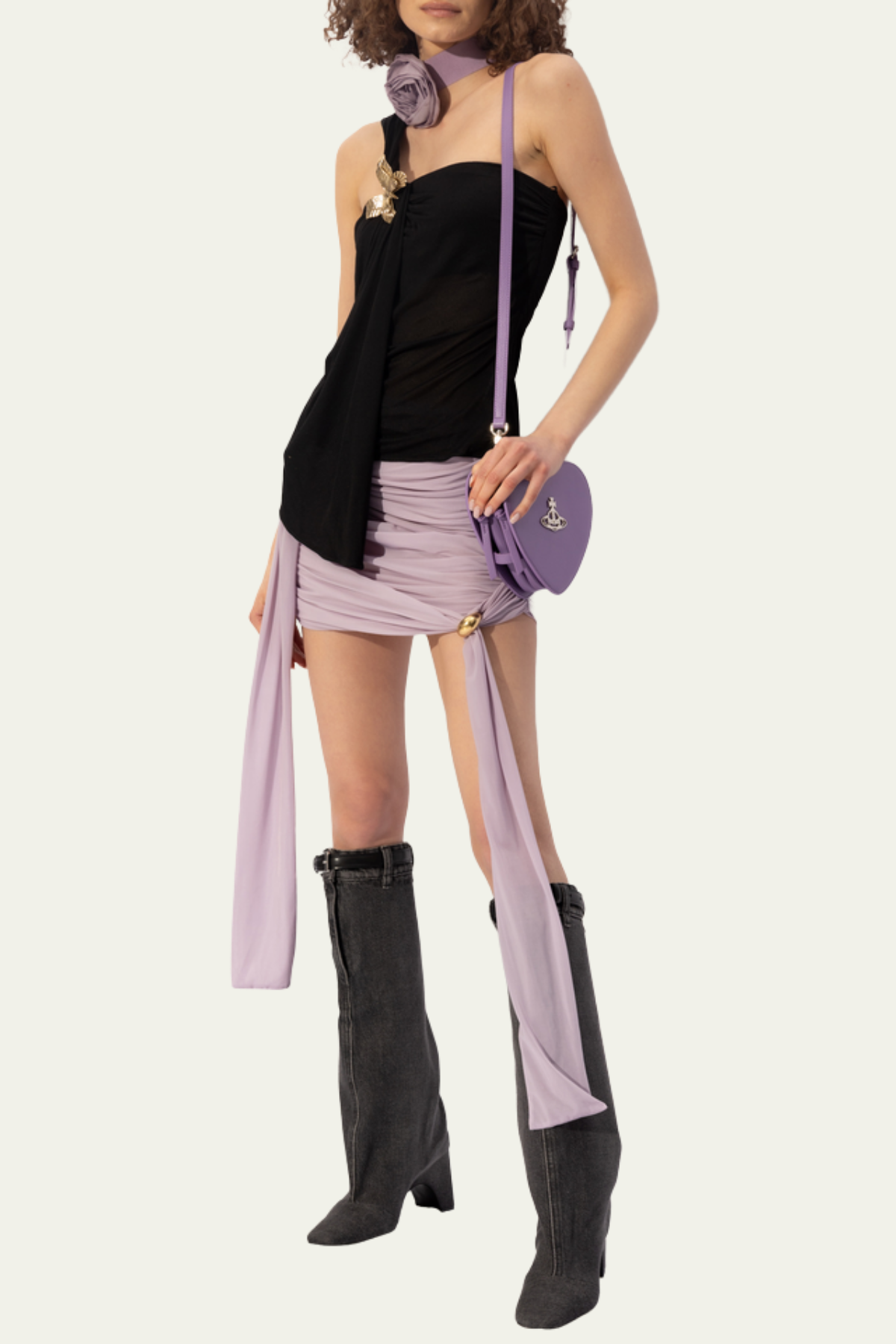 Presley Butterfly Ruch Single Shoulder Top – Luxeles