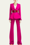 Rachel Buckle Lapel Pants Set – Luxeles