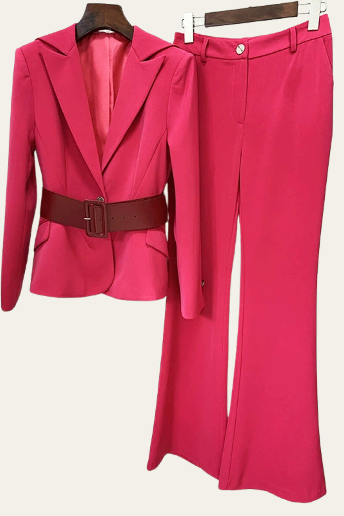 Rachel Buckle Lapel Pants Set – Luxeles