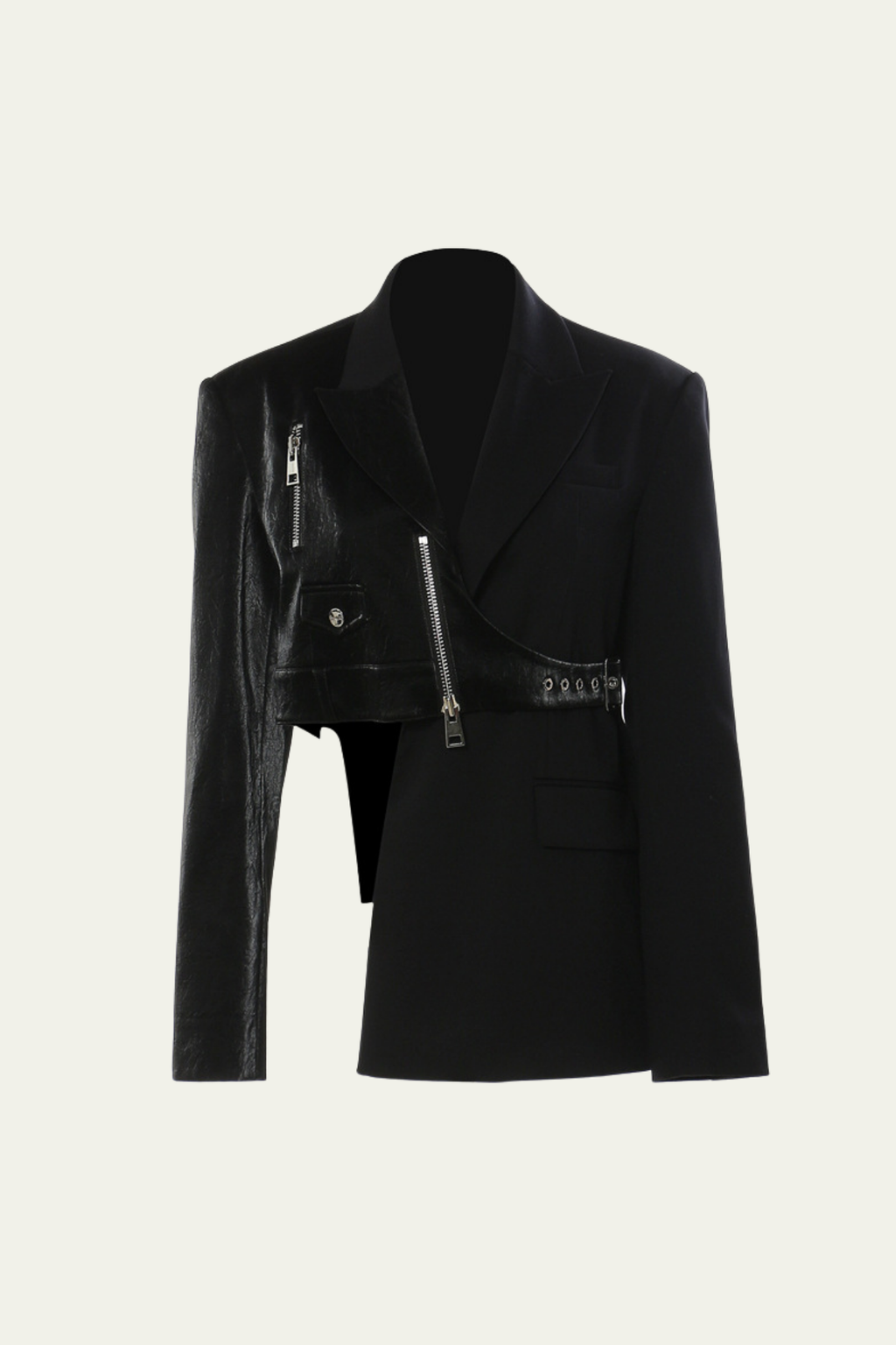 Raven Asymmetric Blazer – Luxeles