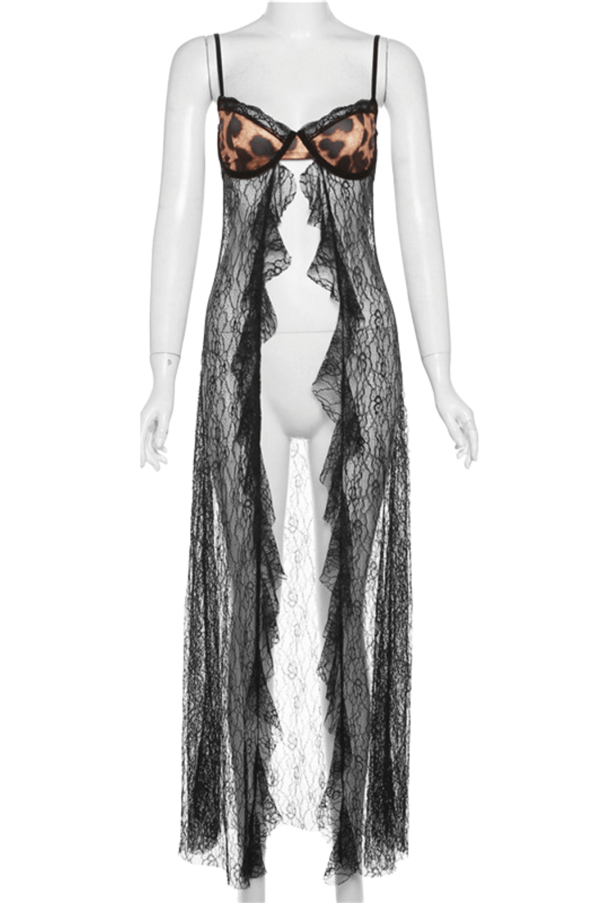 Riley Lace Spaghetti Leopard Top – Luxeles