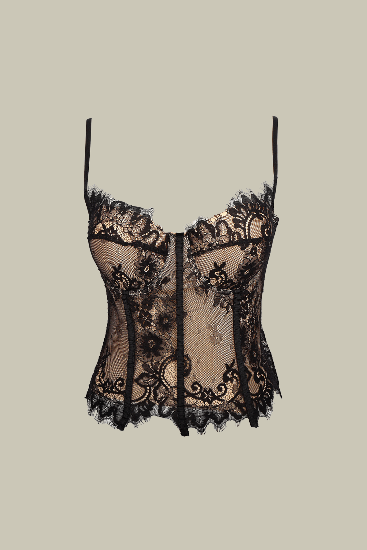 Rylee Lace Corset Spaghetti Top – Luxeles