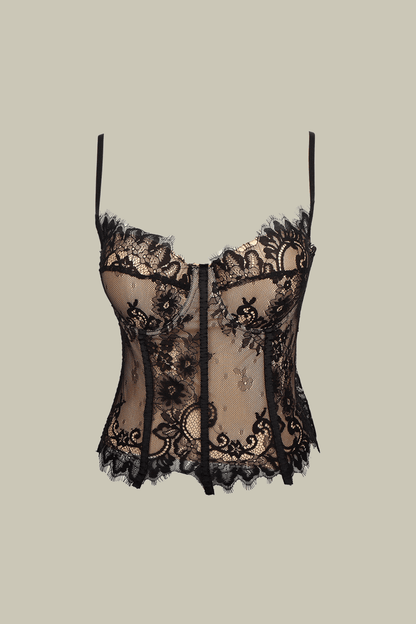 Rylee Lace Corset Spaghetti Top