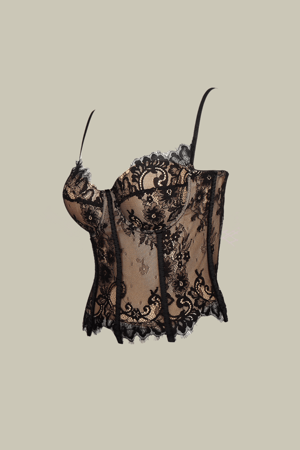 Rylee Lace Corset Spaghetti Top – Luxeles