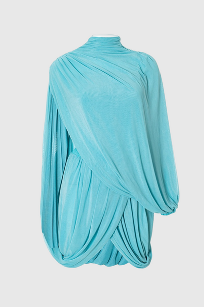 Salem Ruch Asymmetric Mini Dress