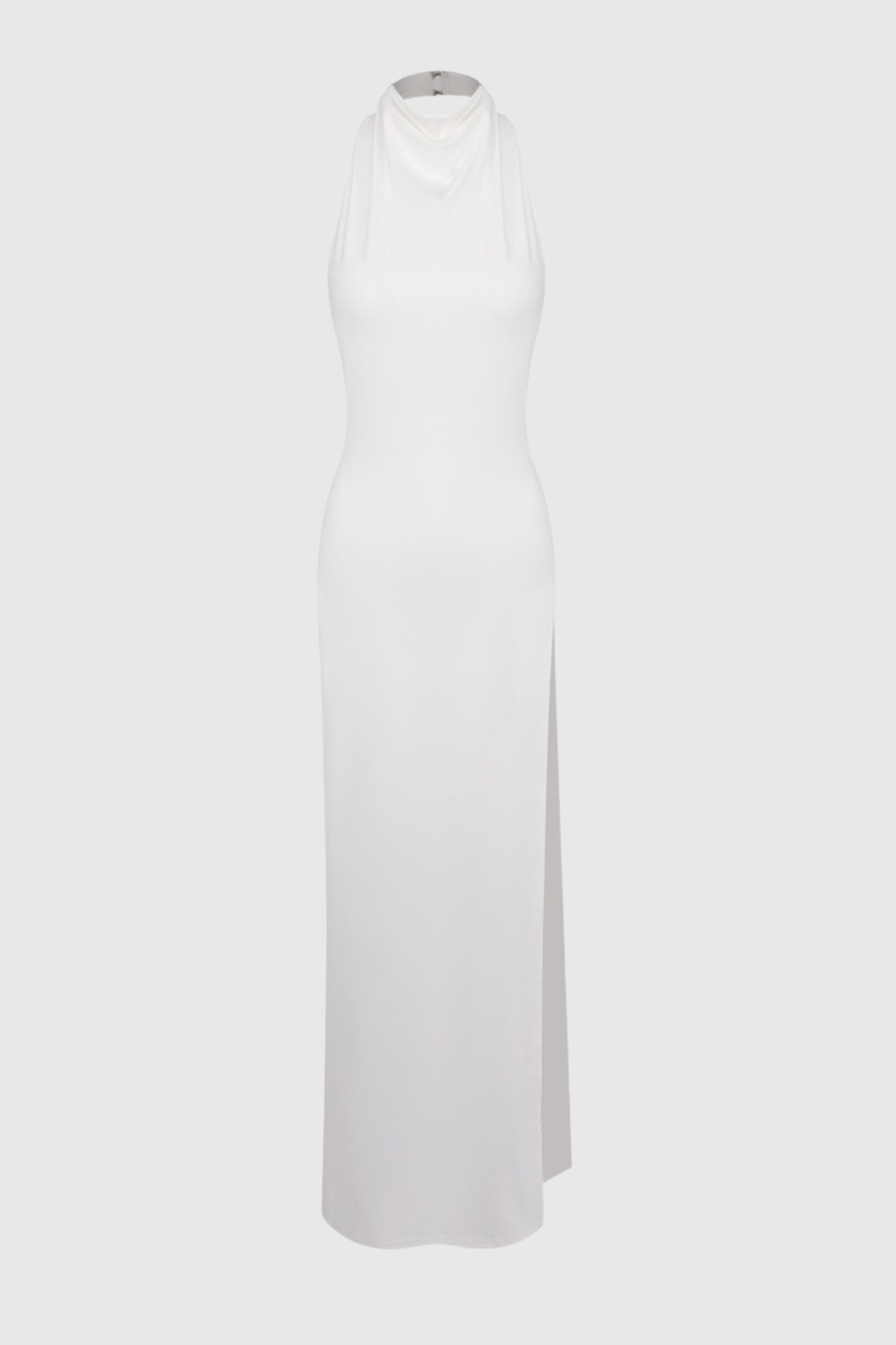 Sarai Backless Crystal High Split Maxi Dress