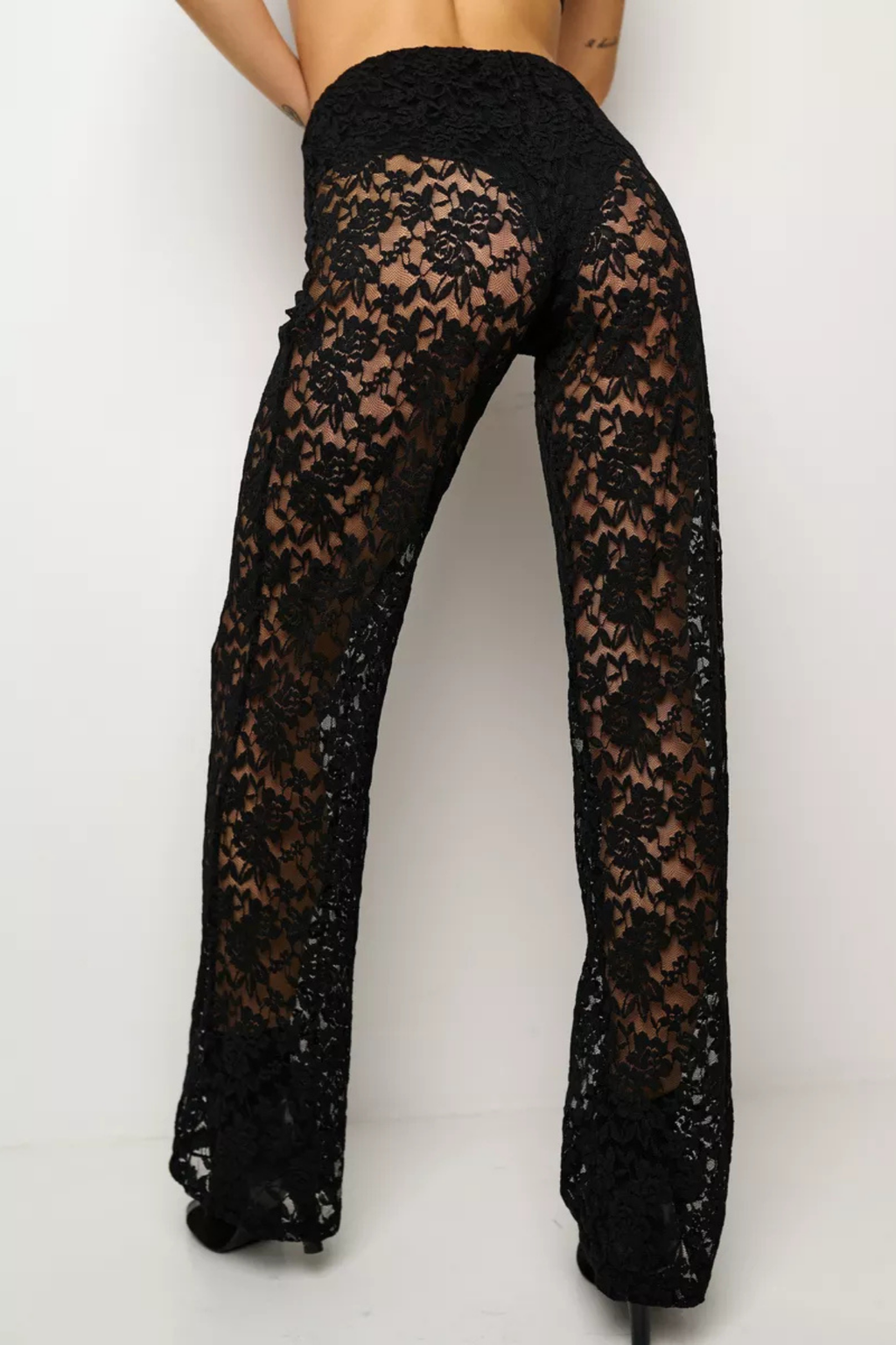 Tatum Lace Floral Cutout Pants – Luxeles