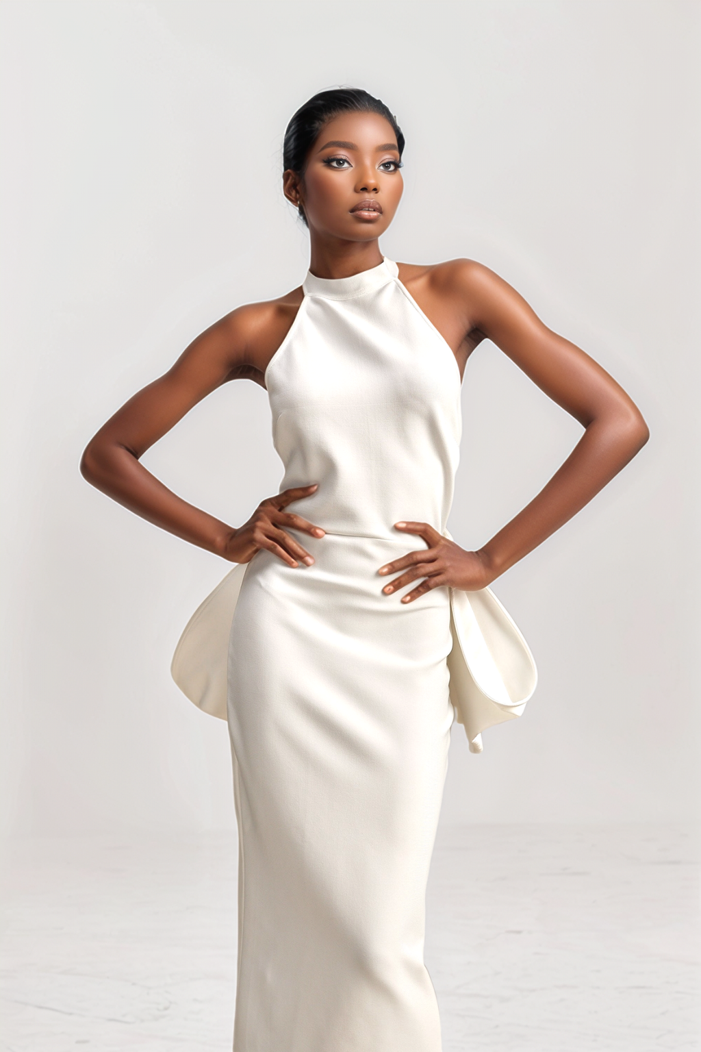 Vanessa Backless Bow Split Maxi Dress – Luxeles