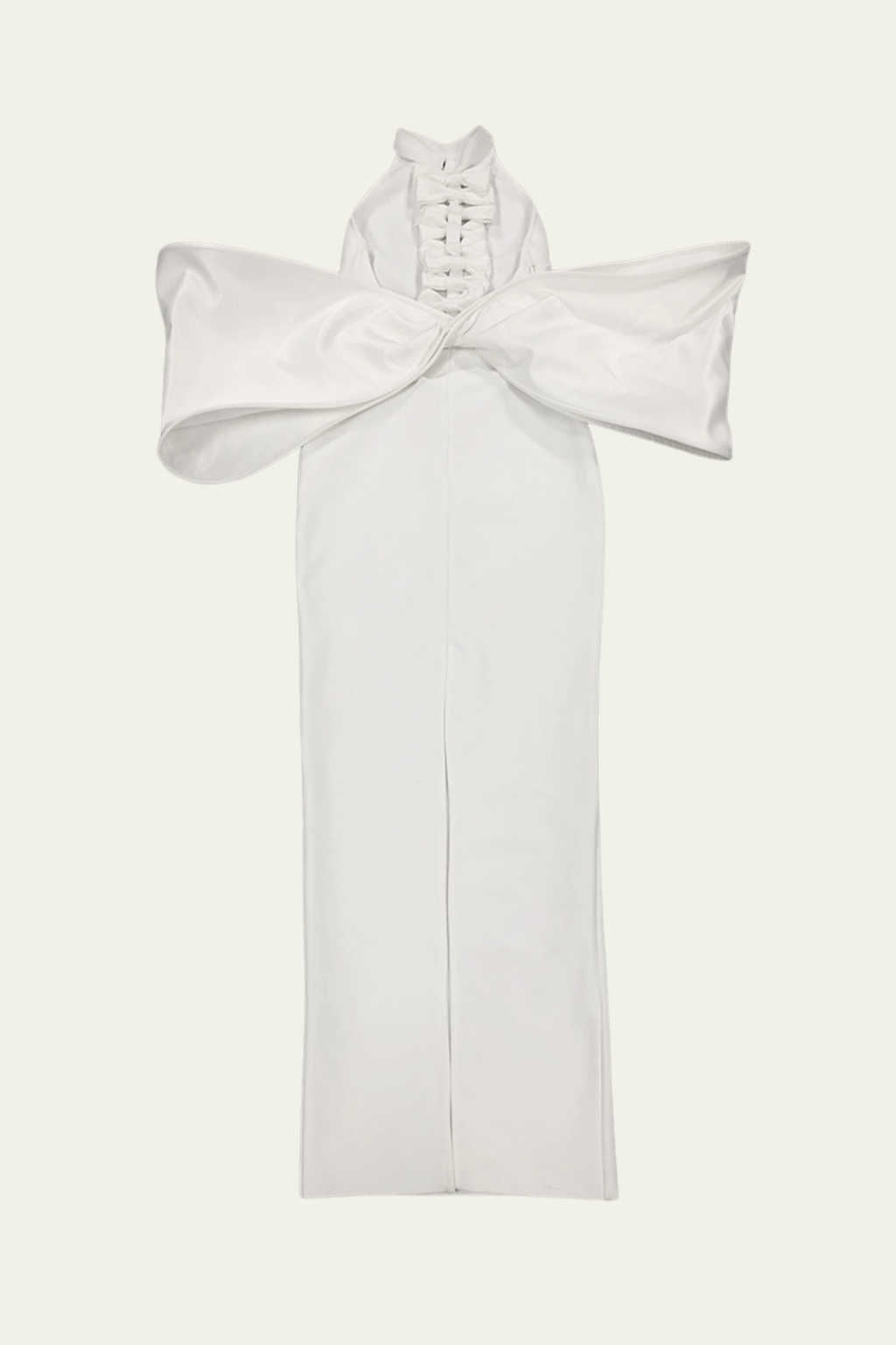 Vanessa Backless Bow Split Maxi Dress – Luxeles