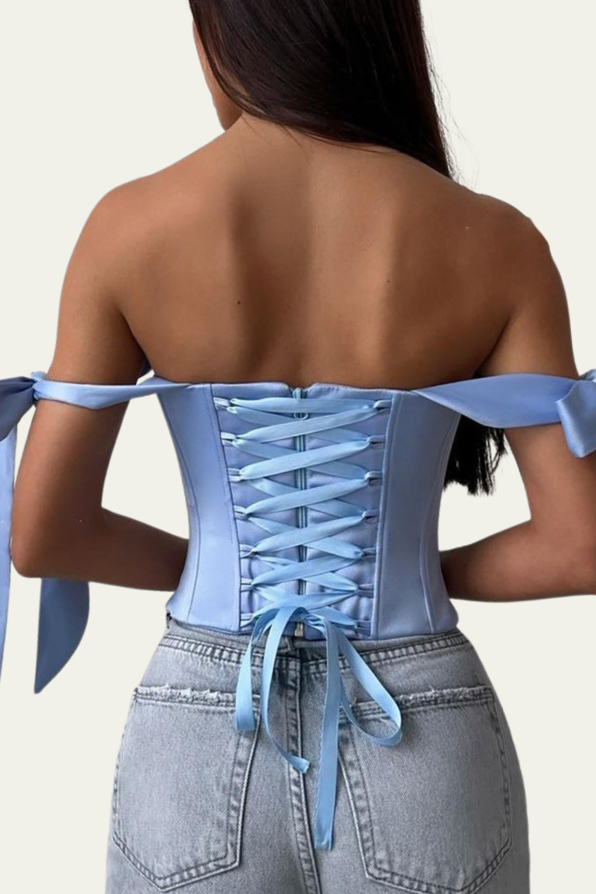 Vivienne Corset Lace Up Strapless Top