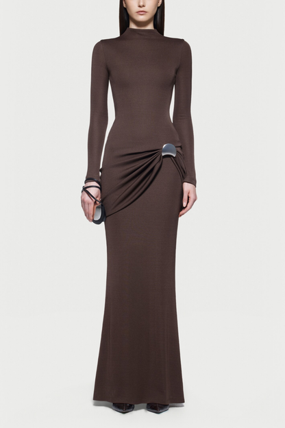 Wynter Long Sleeve Bodycon Maxi Dress – Luxeles