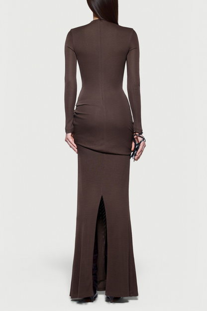 Wynter Long Sleeve Bodycon Maxi Dress – Luxeles