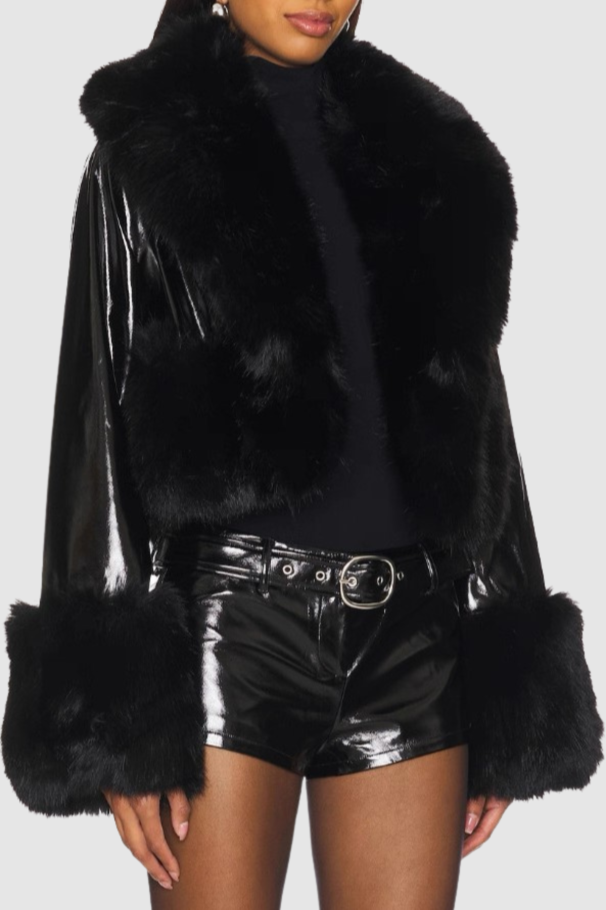 Xiomara Faux Fur Leather Jacket