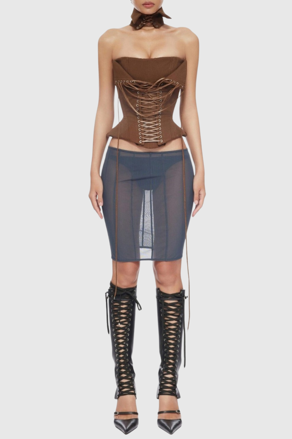 Zariah Corset Lace Up Top