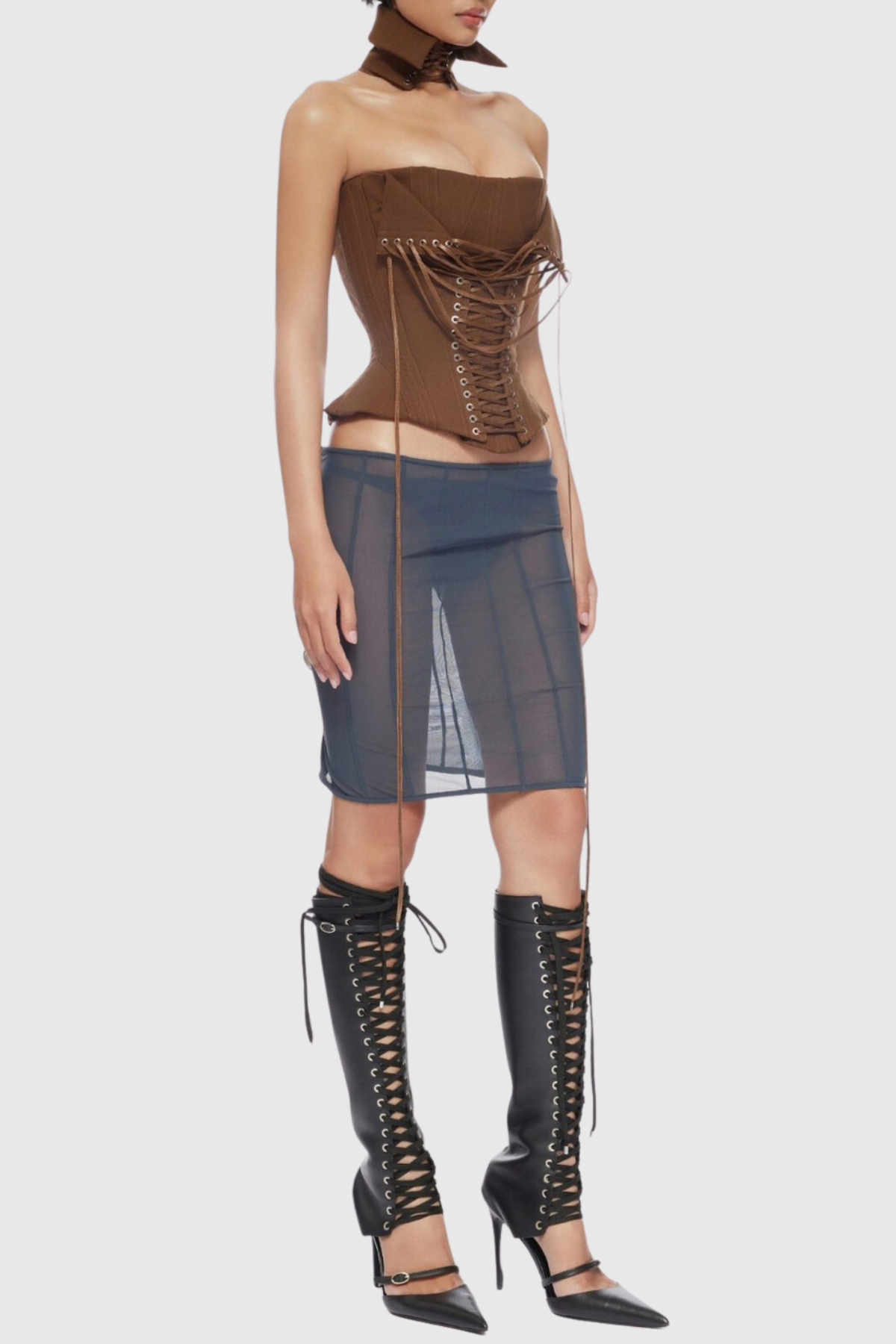 Zariah Corset Lace Up Top